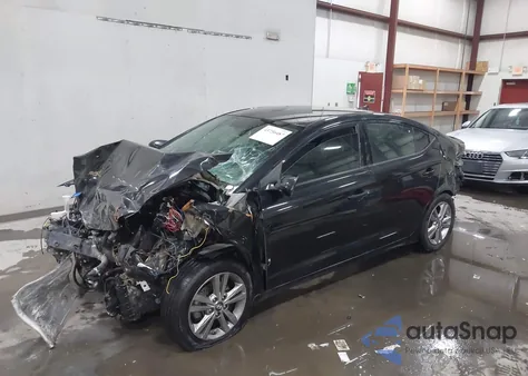 2018 Hyundai Elantra Sel из США, поврежденный, VIN KMHD84LFXJU628185